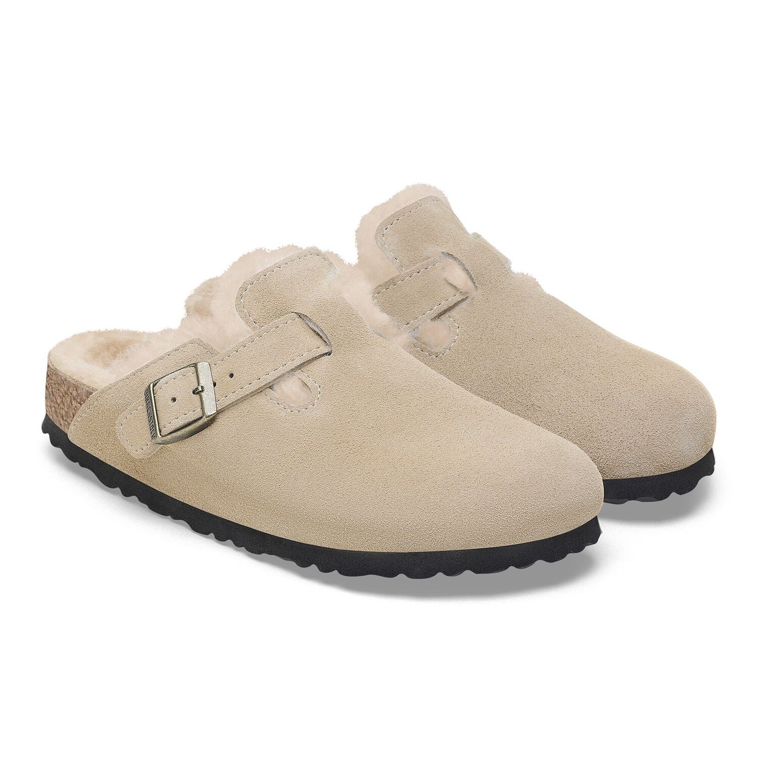BIRKENSTOCK BOSTON SHEARLING - TAUPE