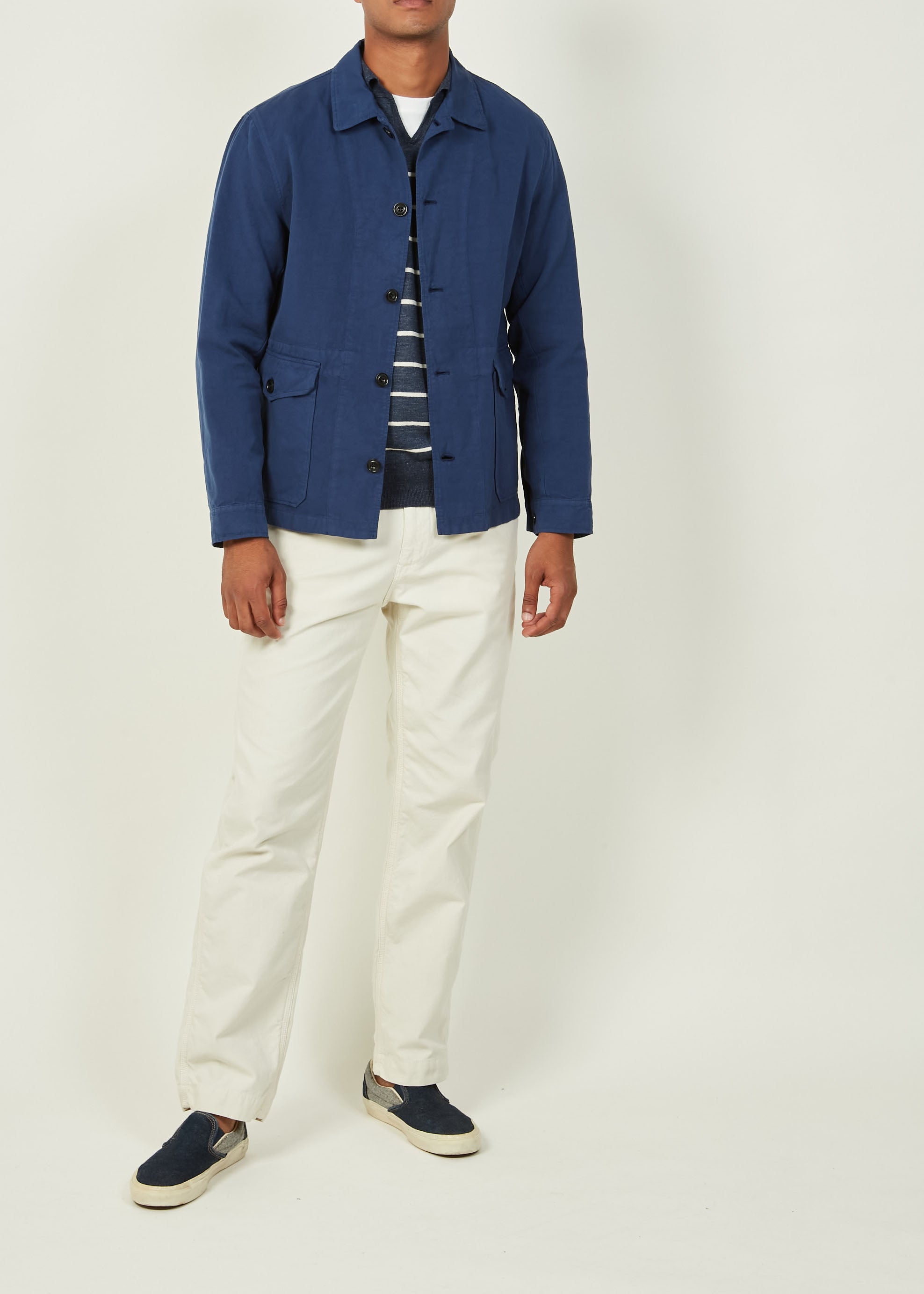 HARTFORD DENIS JACKET - DEEP BLUE