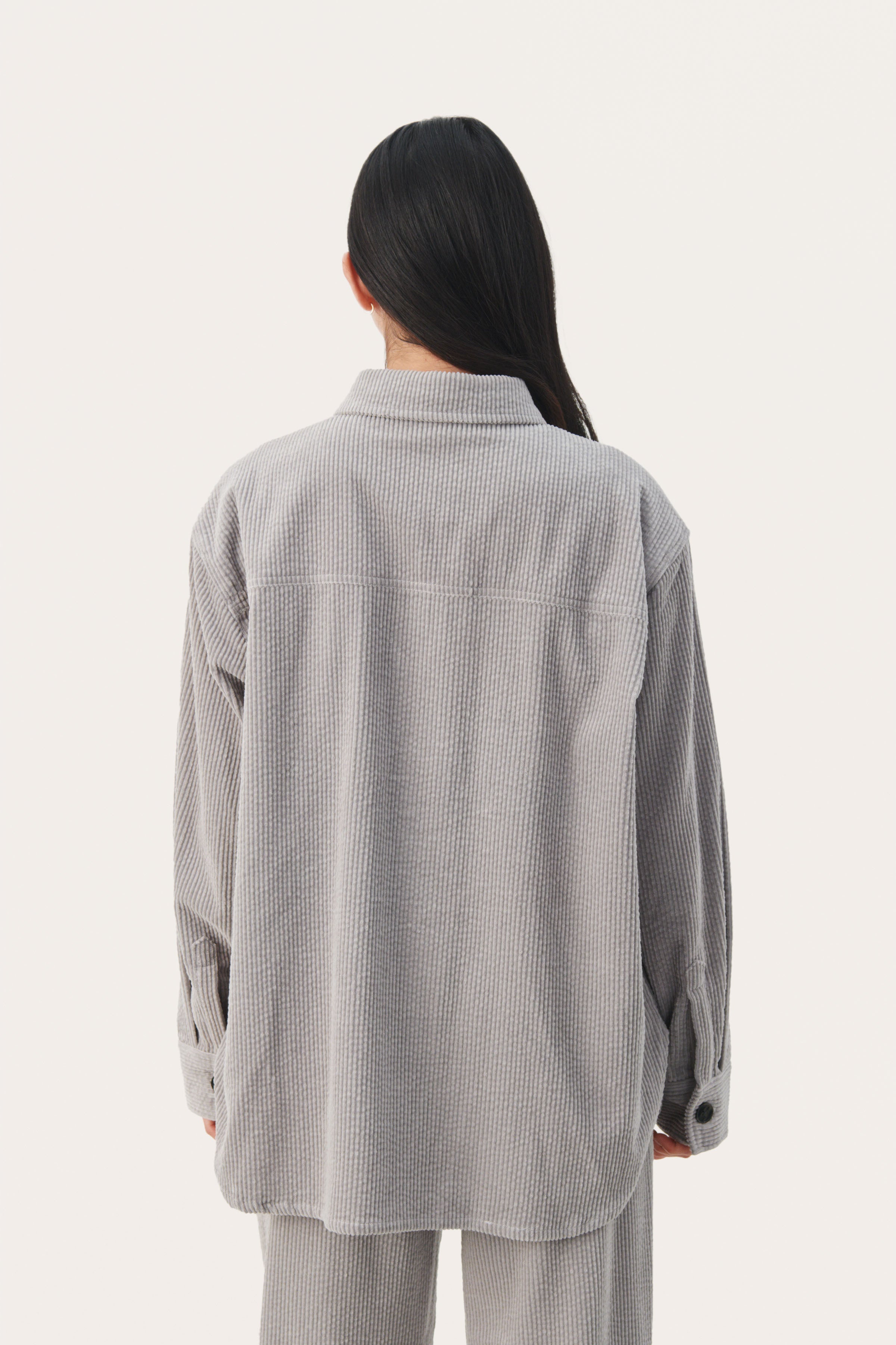 PART TWO COLLETTE SHIRT - GRAY FLANNEL