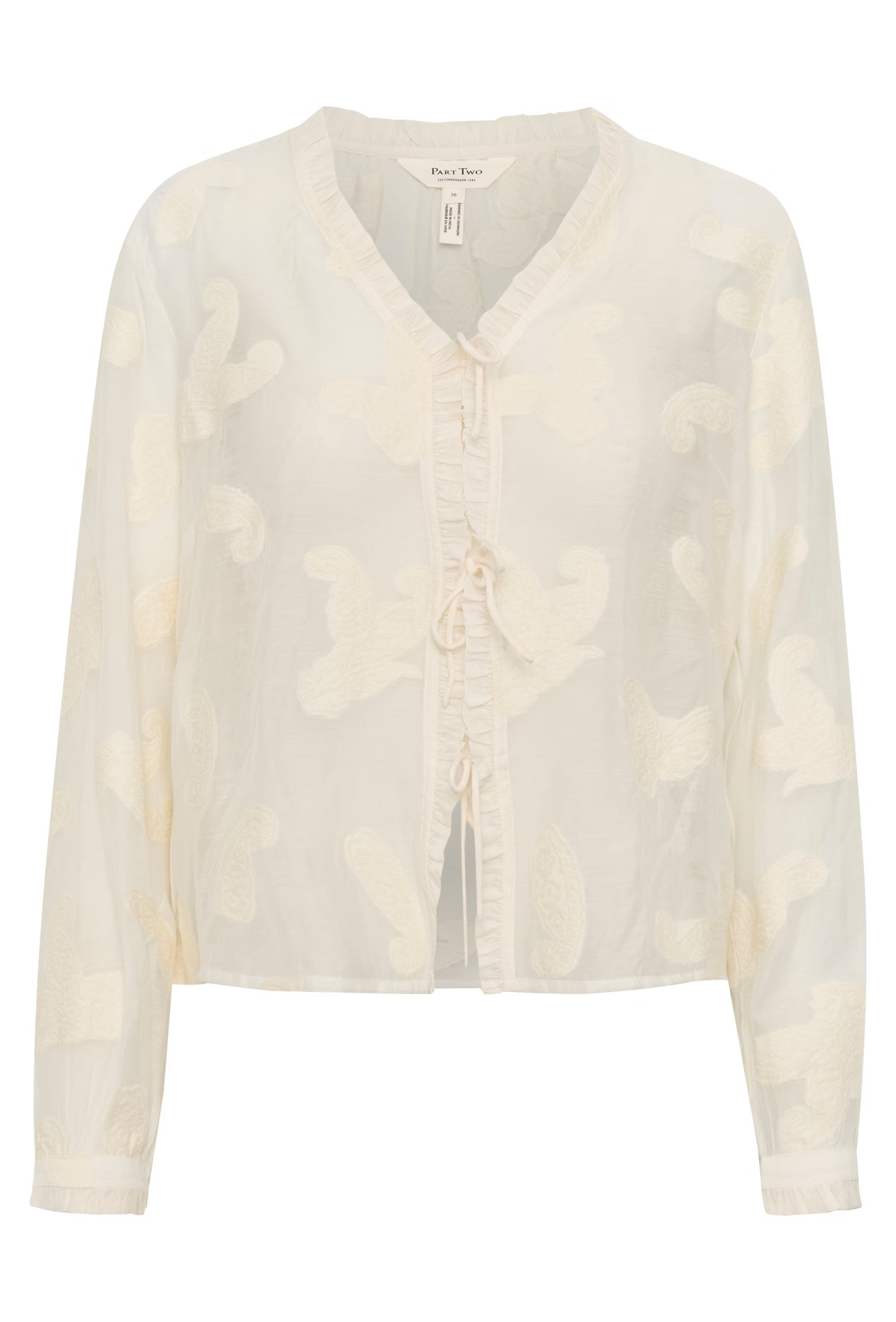 PART TWO RACHELLE SHIRT - EGGNOG