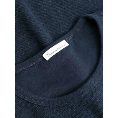 KNOWLEDGE COTTON SLUB SWEAT - TOTAL ECLIPSE