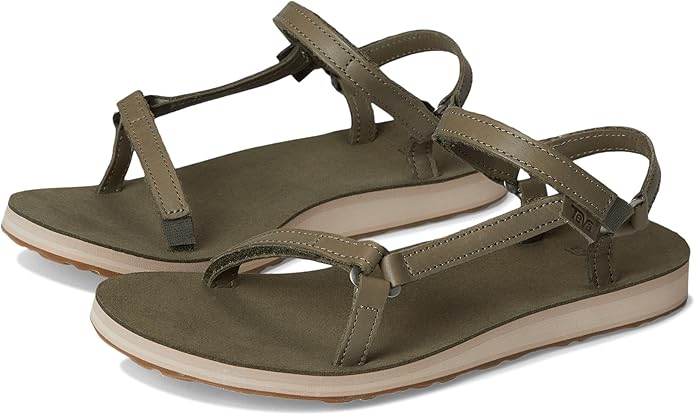 TEVA SLIM LEATHER - OLIVE