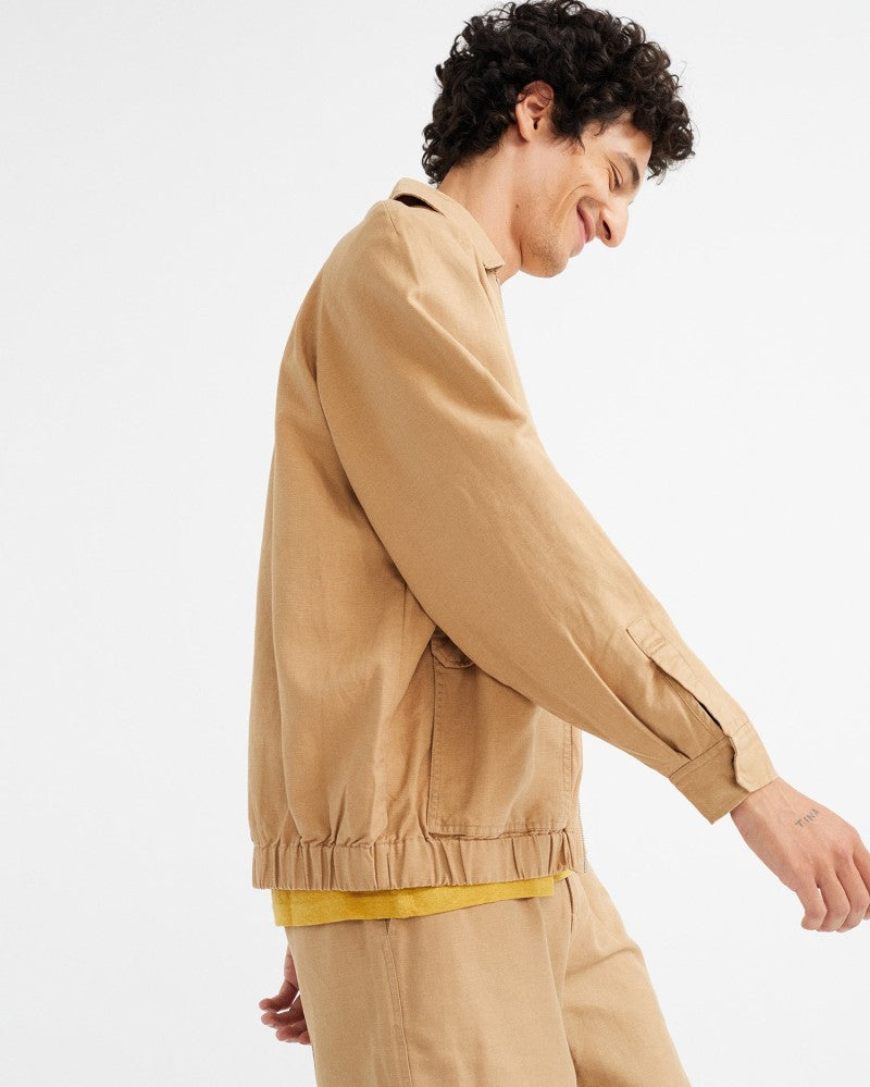 THINKING MU DRAGONFLY JACKET - CAMEL