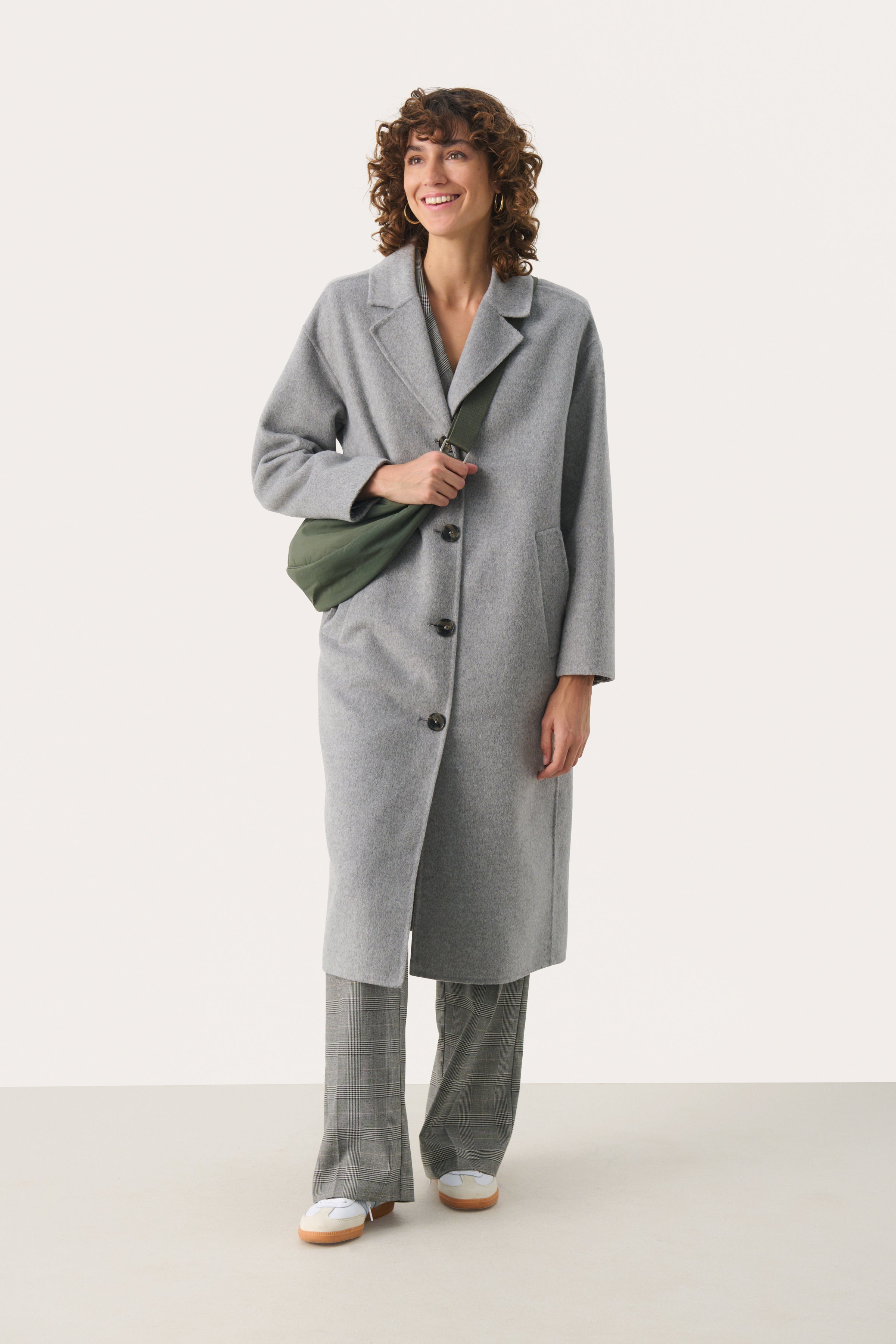 PART TWO LORELAI COAT - GREY MELANGE