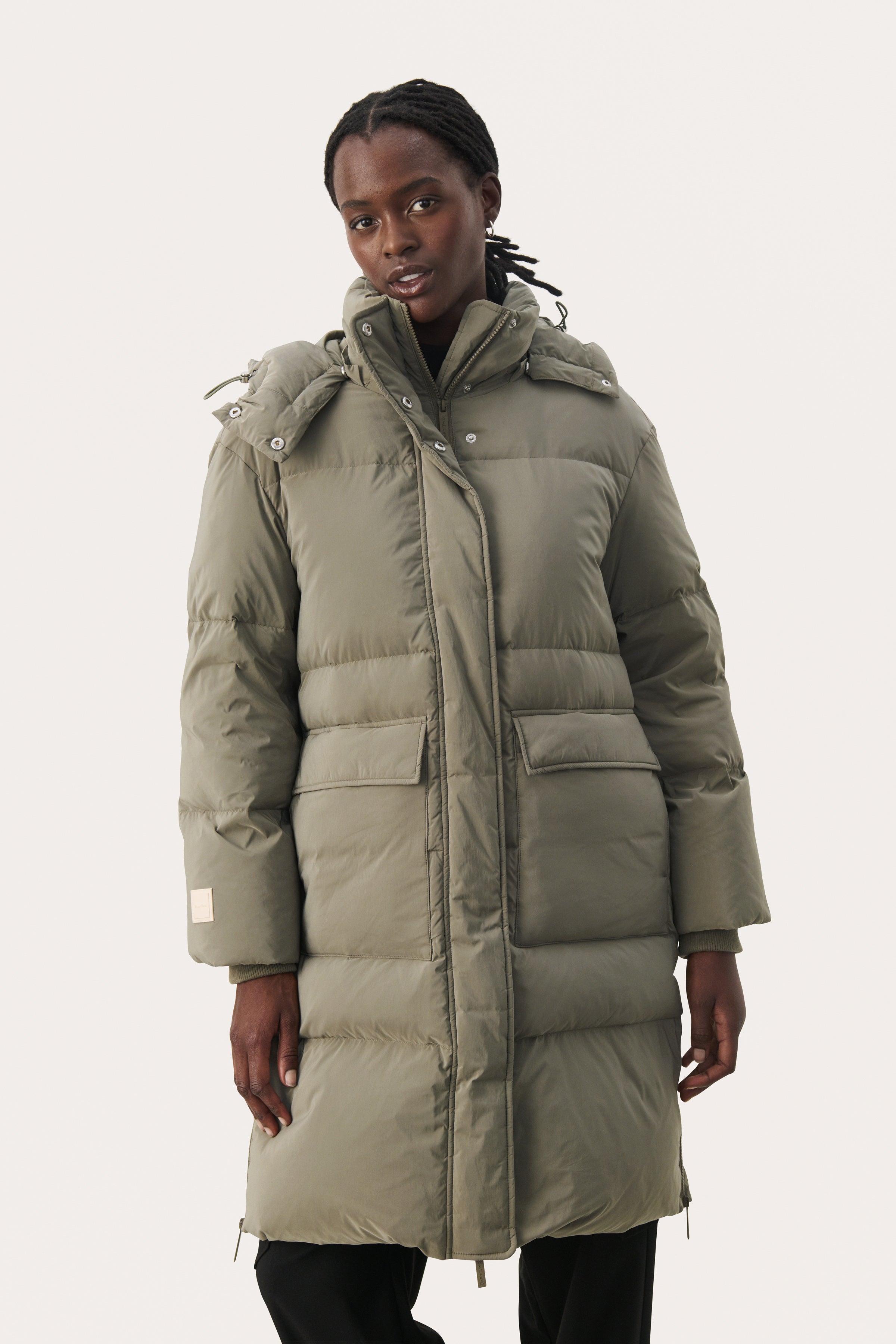 LISANNE COAT - SMOKEY OLIVE