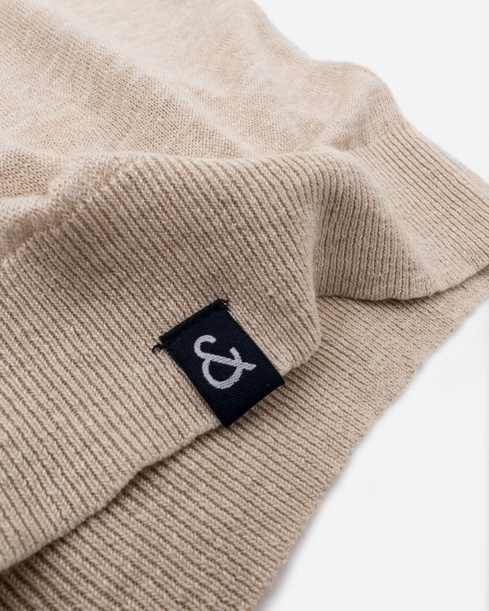 COLOURS & SONS LINEN POLO - BEIGE