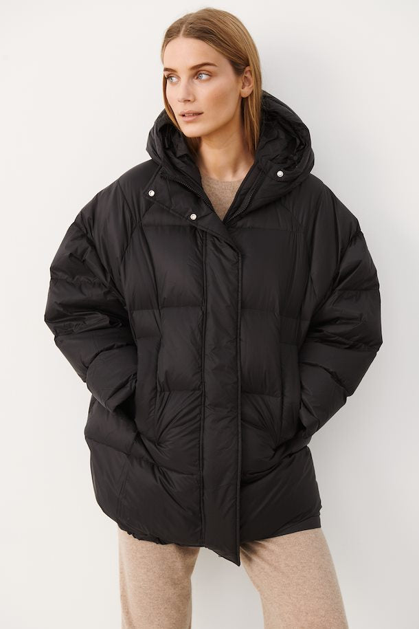 PART TWO KEI COAT - BLACK