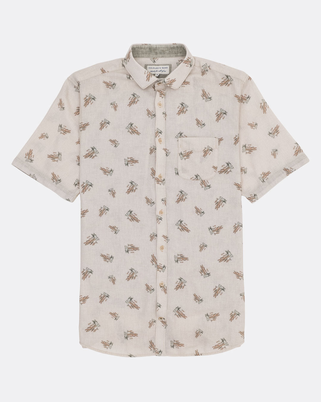 COLOURS + SONS SHIRT - CACTUS PRINT