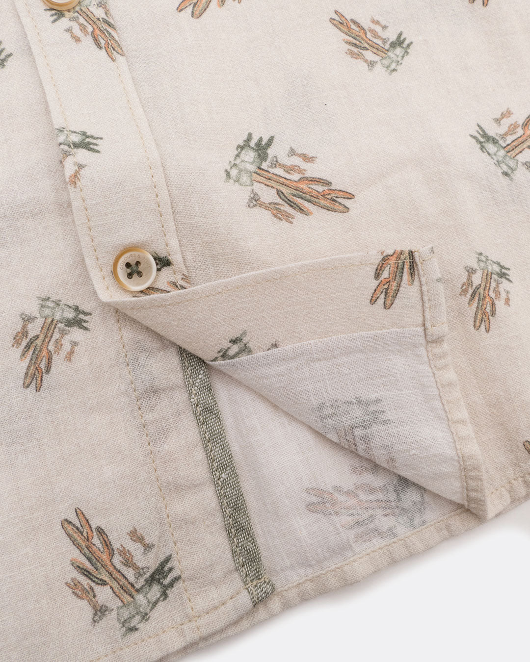 COLOURS + SONS SHIRT - CACTUS PRINT