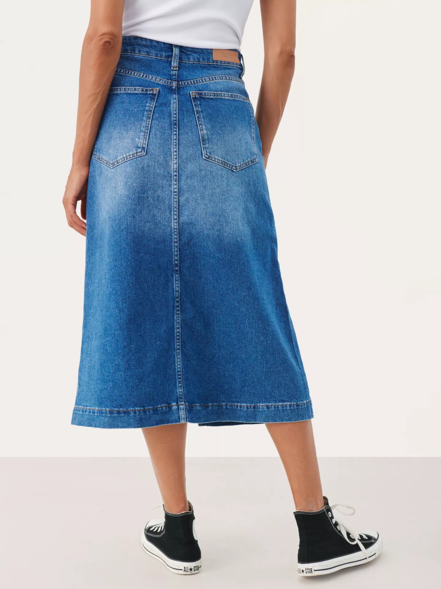 PART TWO CALIA SKIRT - MEDIUM BLUE DENIM