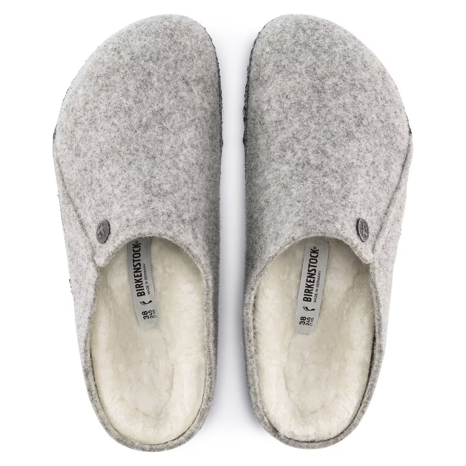 BIRKENSTOCK ZERMATT SHEARLING - LIGHT GRAY