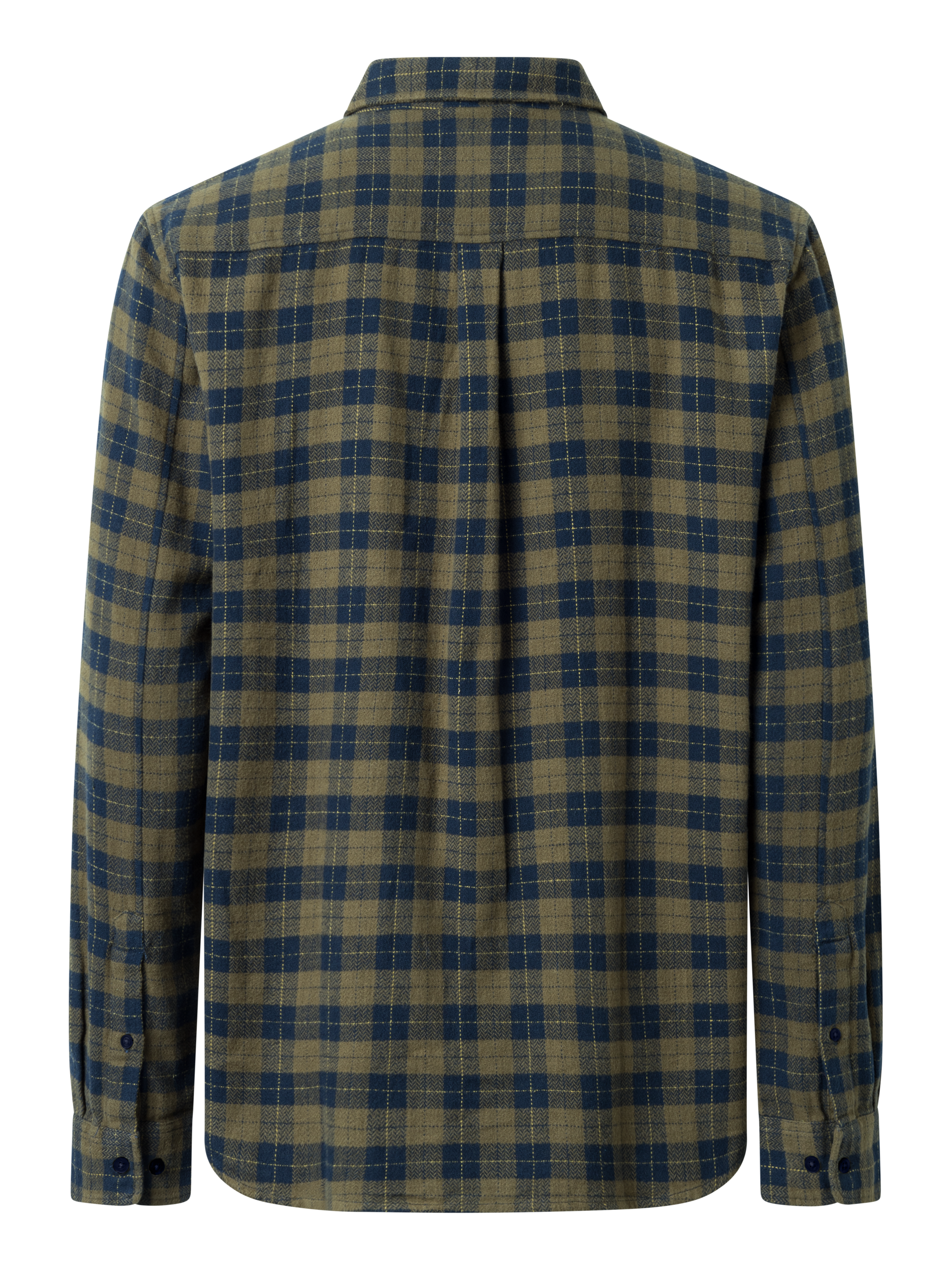 KNOWLEDGE COTTON APPAREL CHECKERED SHIRT - GREEN