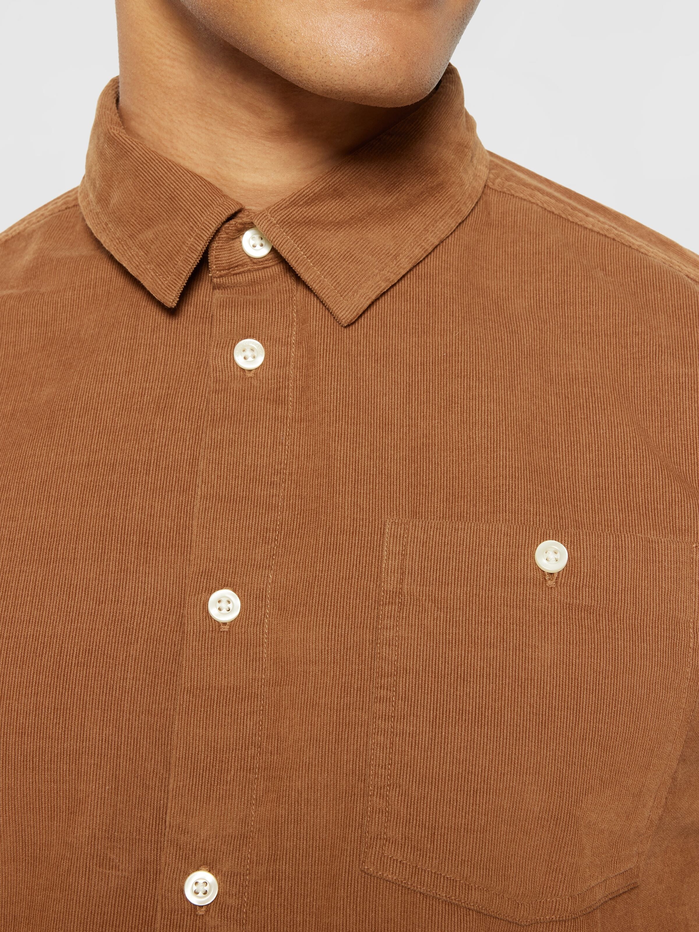 KNOWLEDGE COTTON APPAREL CORDUROY SHIRT - DACHSHUND