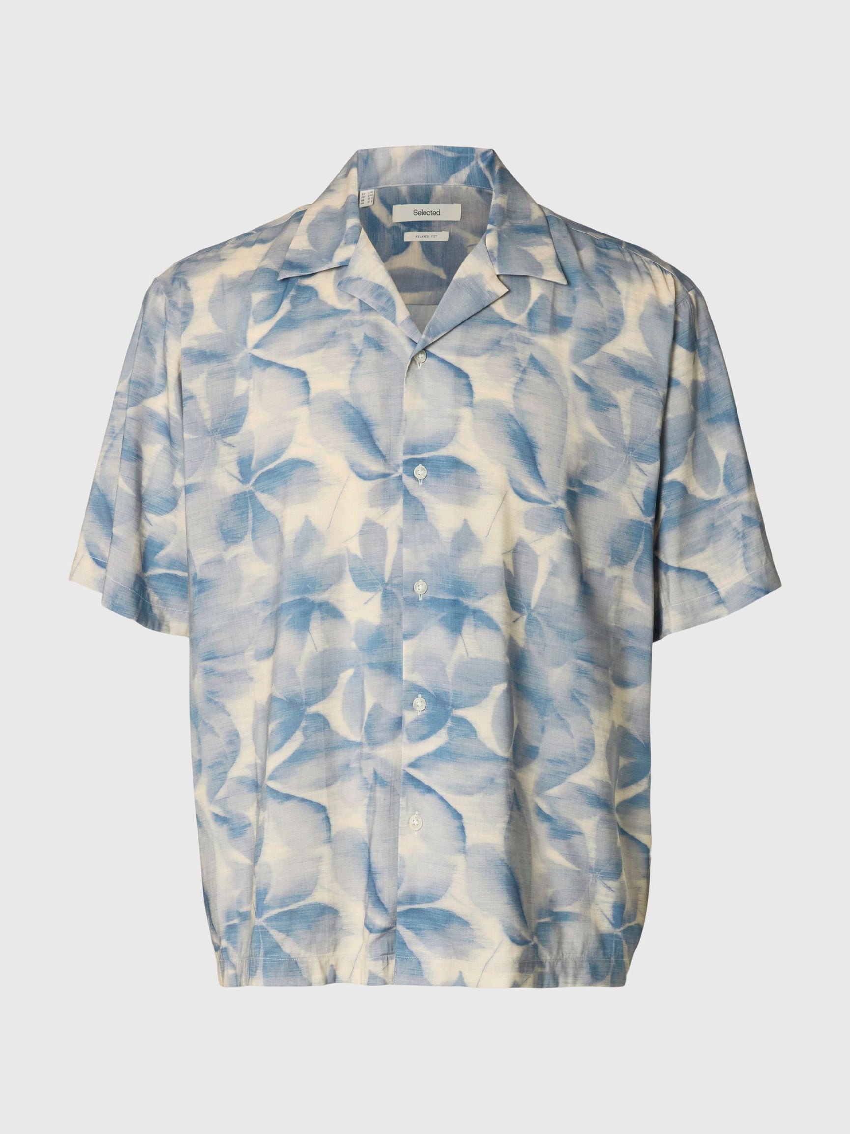 CASPER SHIRT - BLUE MIRAGE LEAVES - SELECTED HOMME