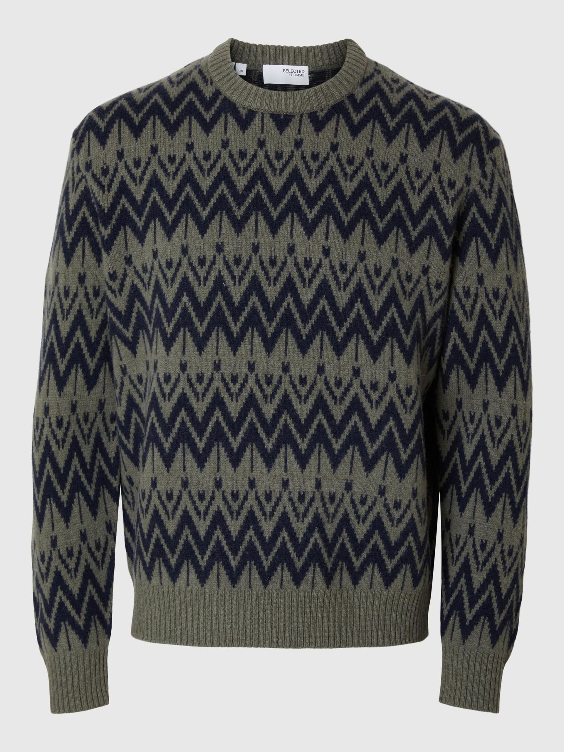 SELECTED HOMME CREW NECK - KALAMATA