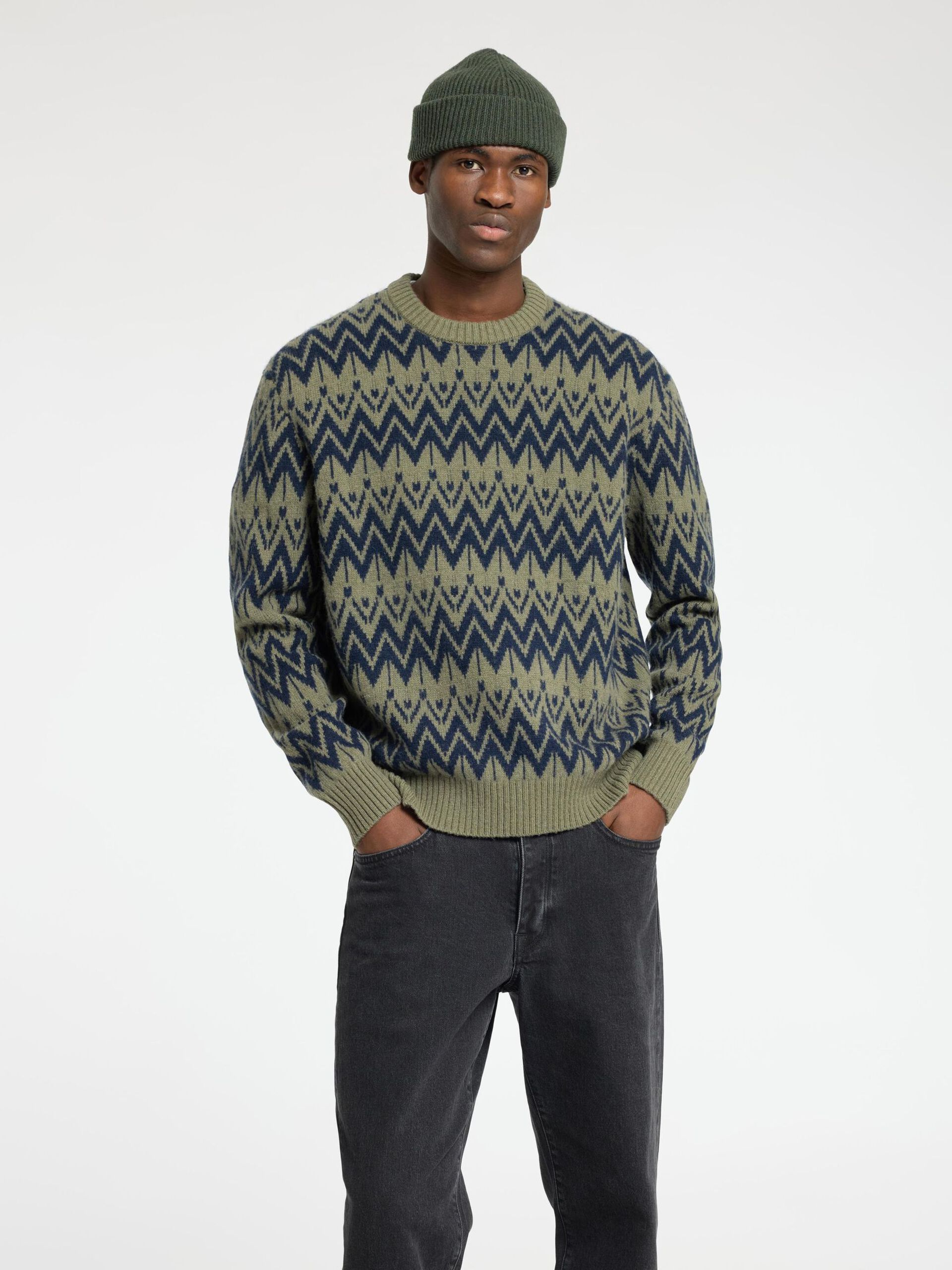 SELECTED HOMME CREW NECK - KALAMATA