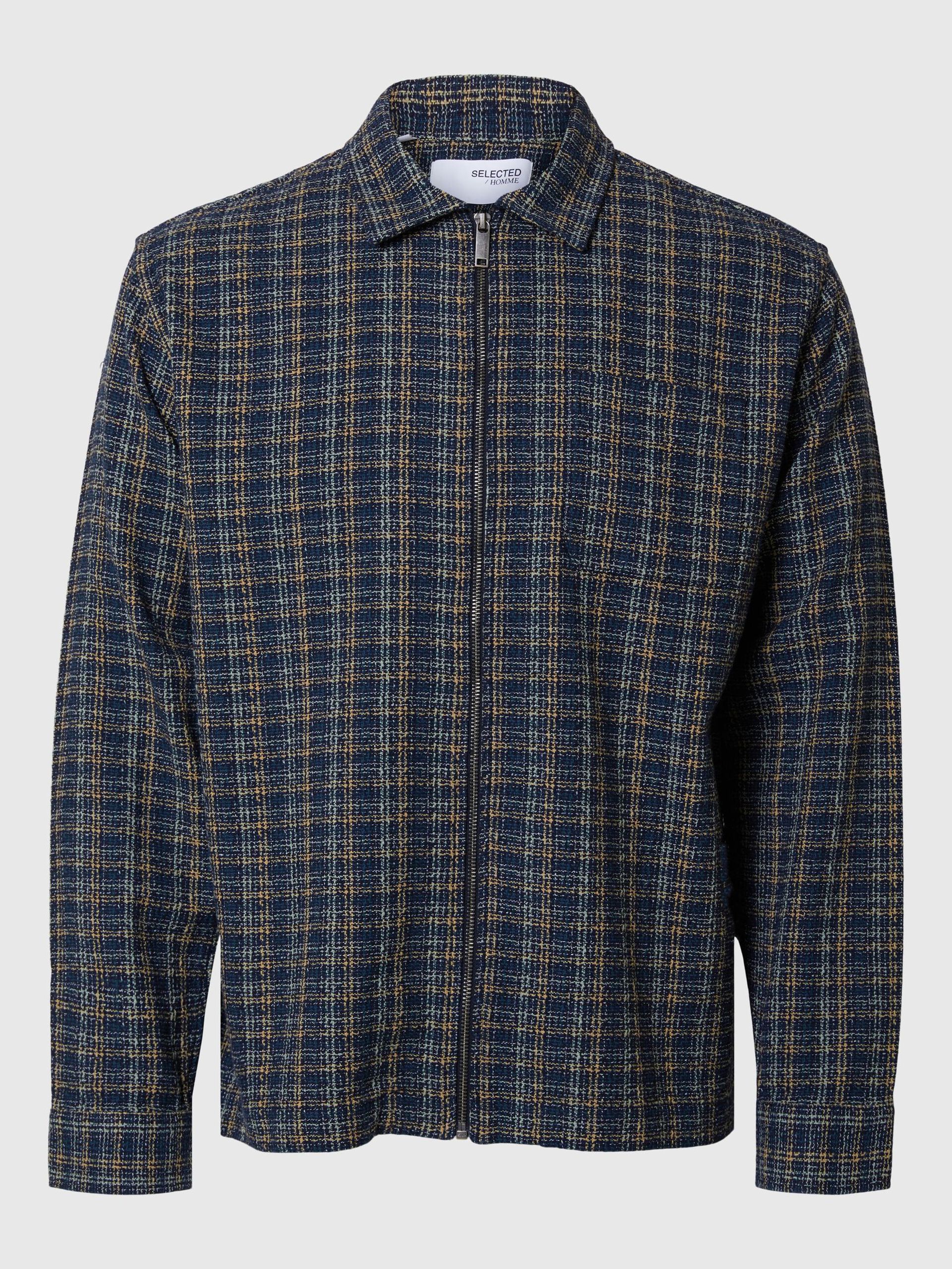 SELECTED HOMME JAMES OVERSHIRT - CAPTAIN/CHECKS