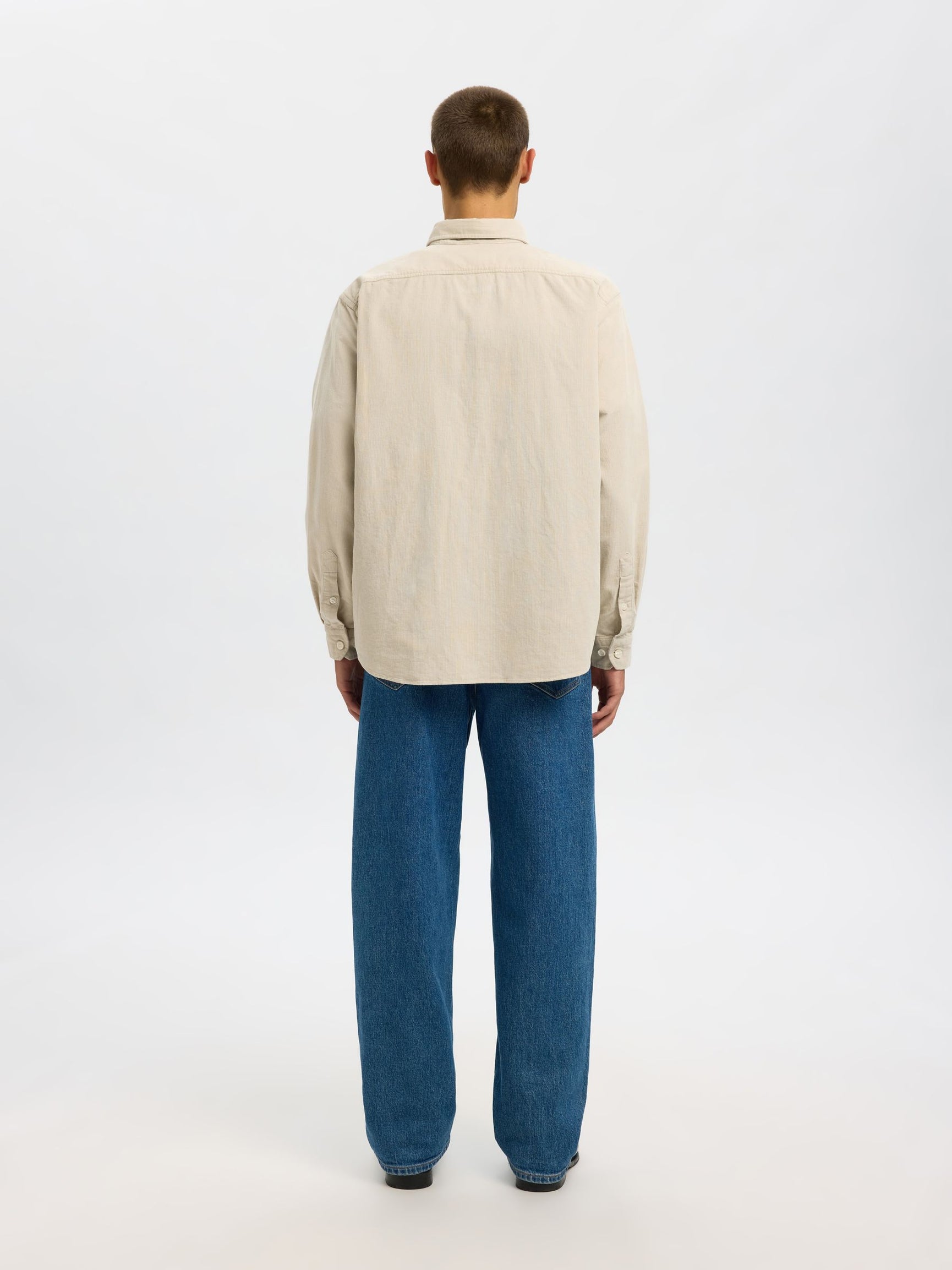 SELECTED HOMME CORD SHIRT - MOONSTRUCK