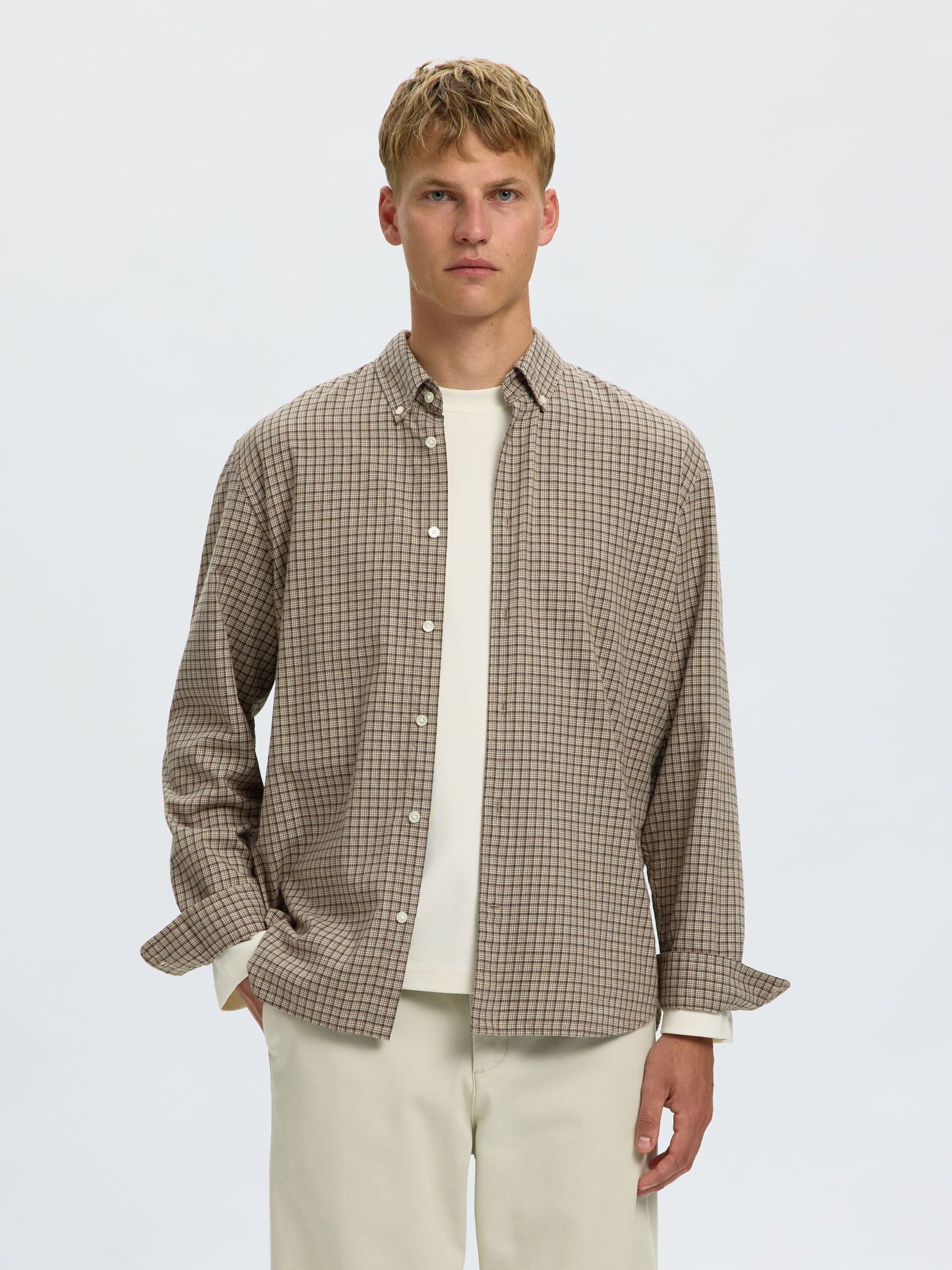 SHIRT - CHOC CHIP/MULTI - SELECTED HOMME