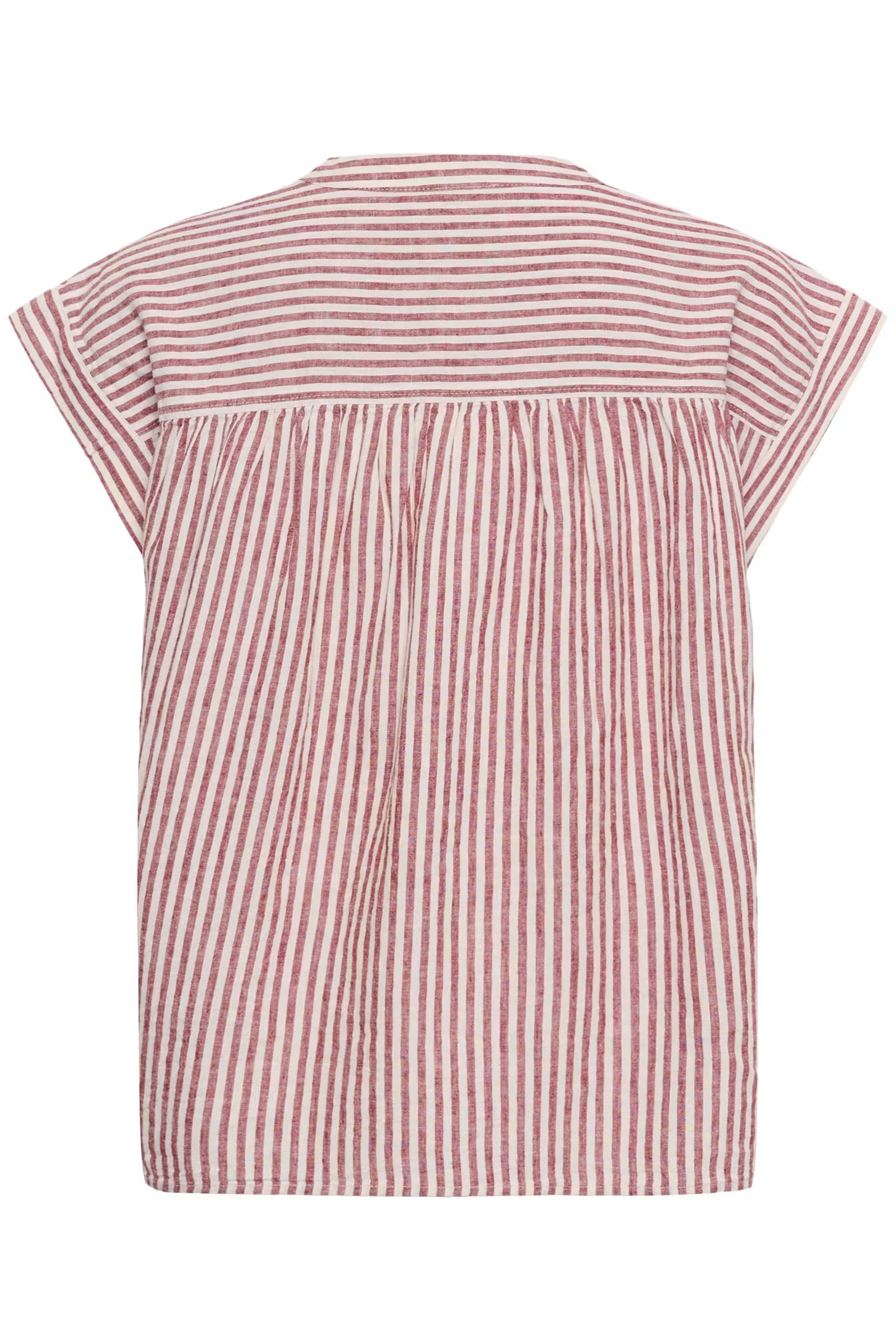 PART TWO BETTINA BLOUSE - BURNT RUSSET STRIPE