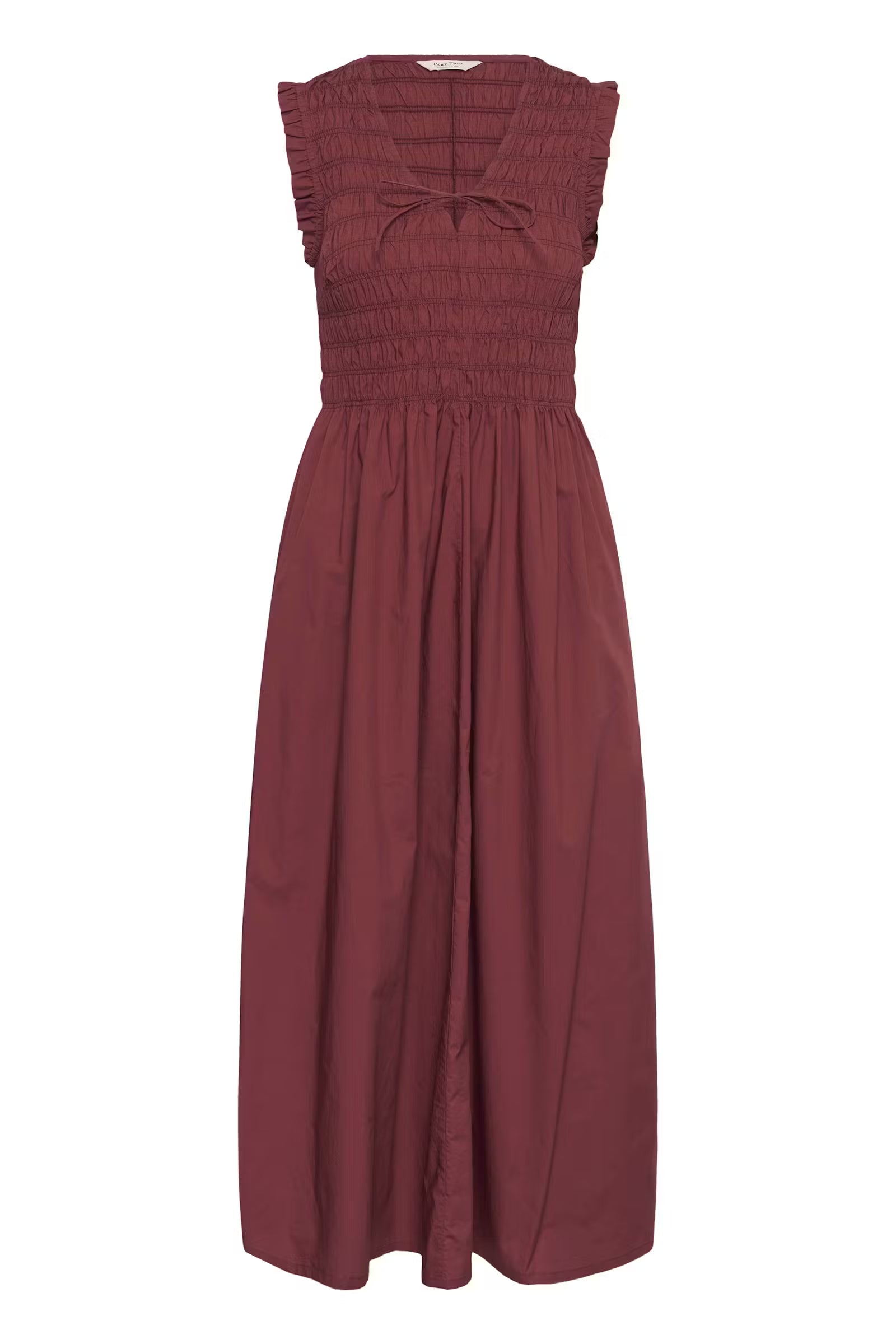 PART TWO BORGNETTE DRESS - BURNT RUSSET