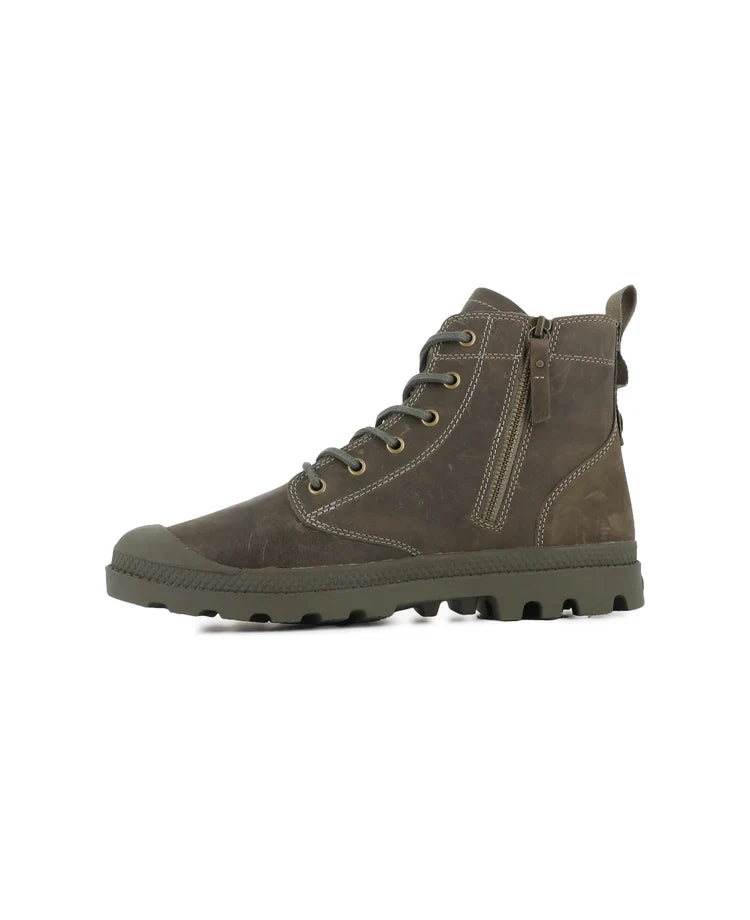 PAMPA ZIP - DUSKY GREEN - PALLADIUM