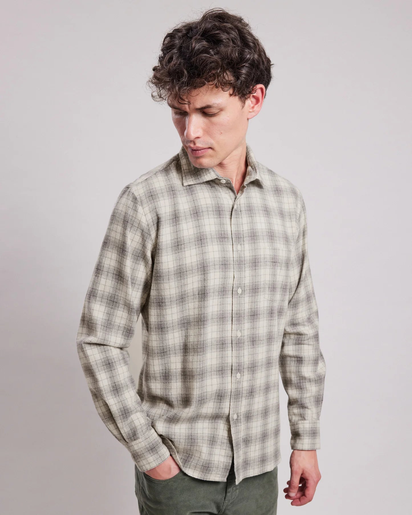 HARTFORD SHIRT - NATURAL & GREY