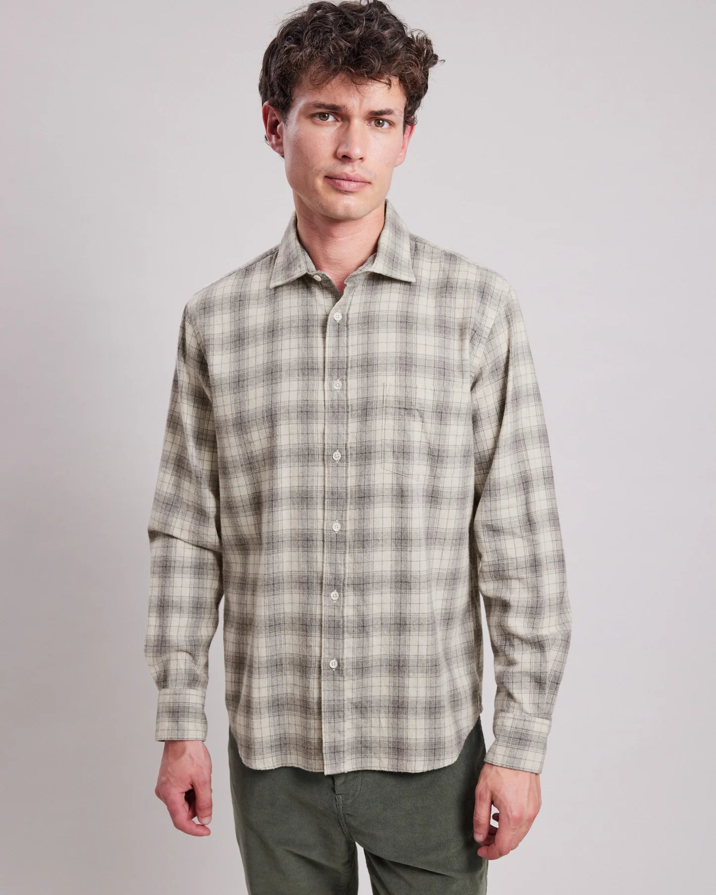 HARTFORD SHIRT - NATURAL & GREY