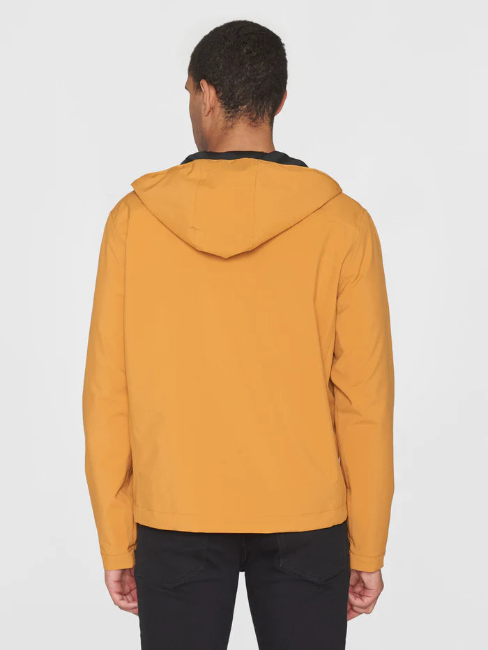 KNOWLEDGE COTTON APPAREL SHELL JACKET - GOLDEN YELLOW