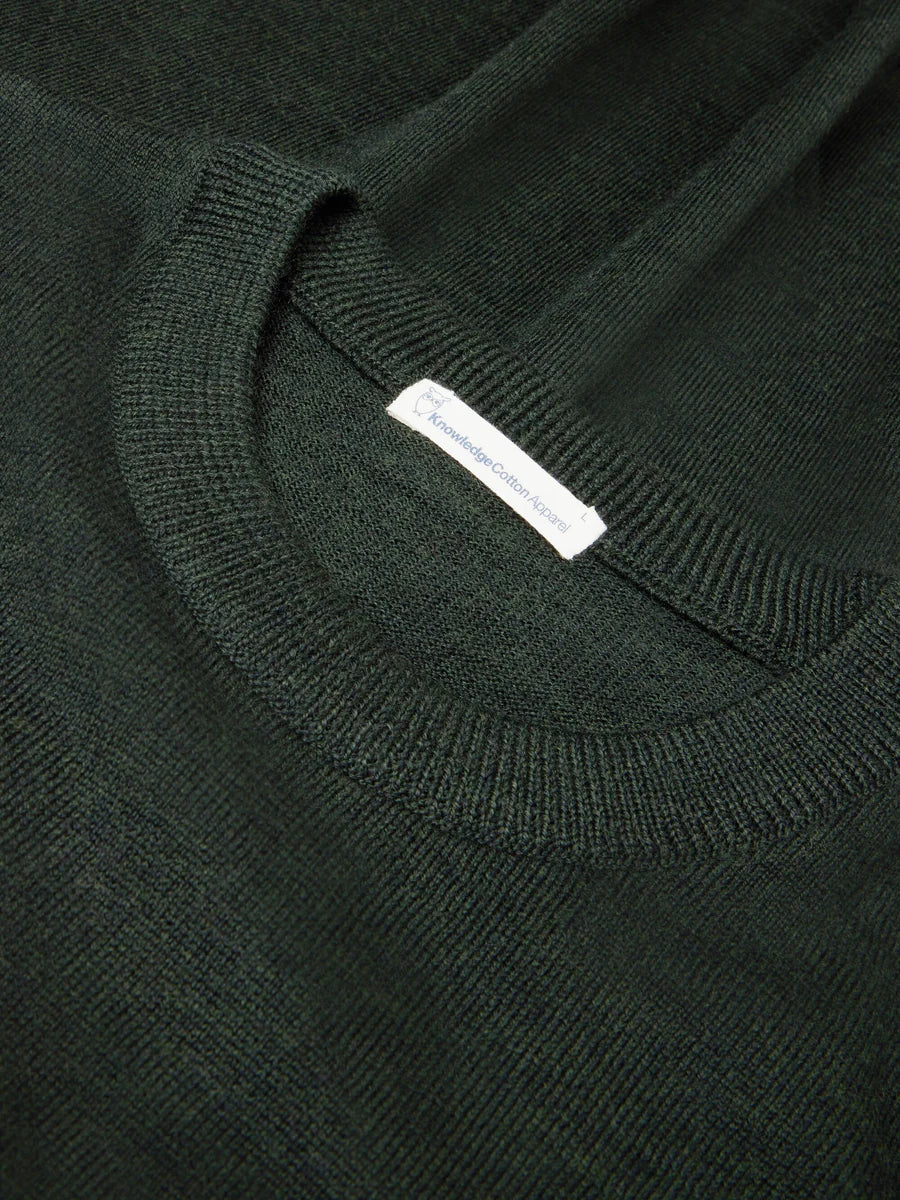 KNOWLEDGE COTTON MERINO CREW - FORREST NIGHT