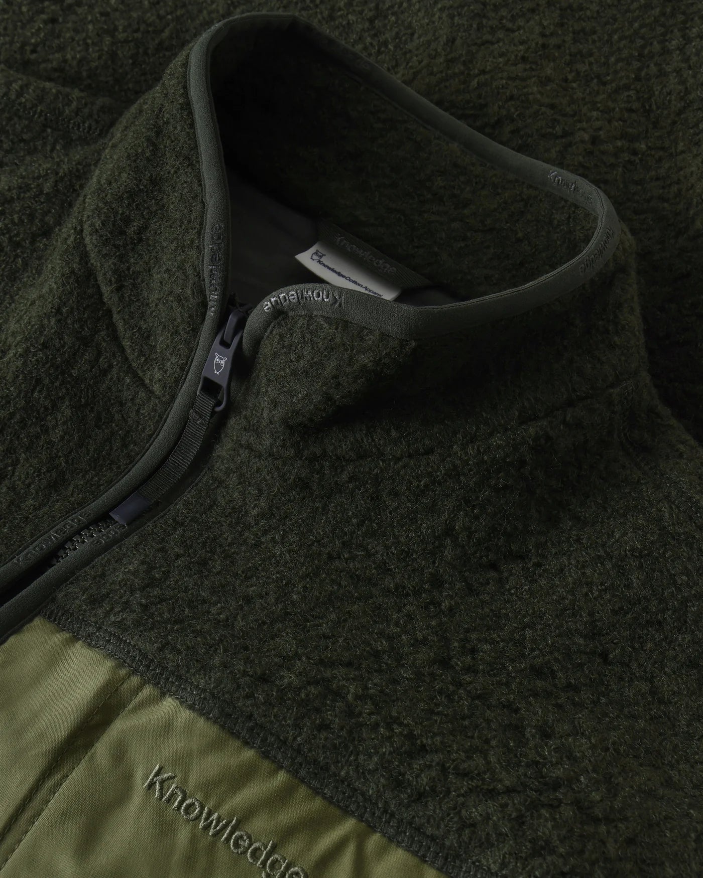 WOOL FLEECE VEST - FOREST NIGHT - KNOWLEDGE COTTON APPAREL