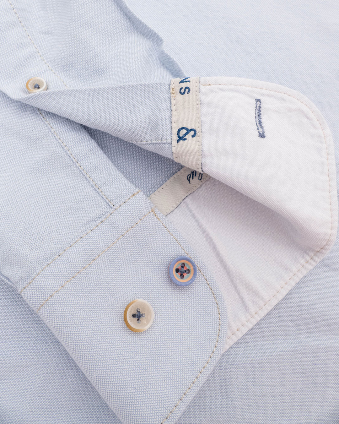 COLOURS + SONS OXFORD SHIRT - SKY